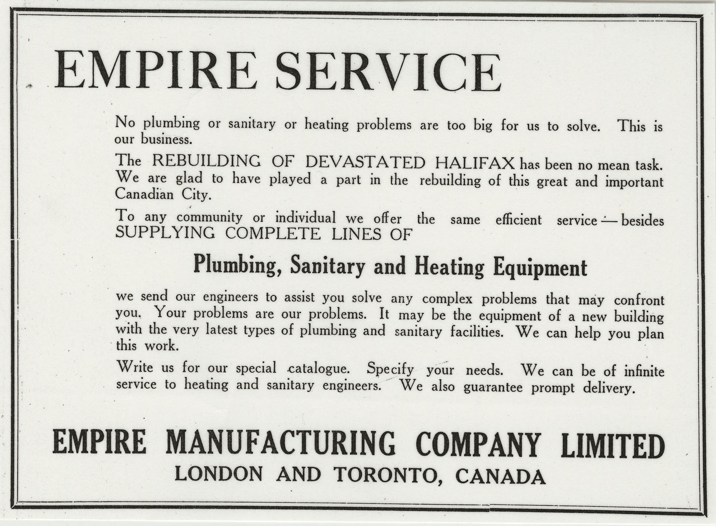 Advertisements by companies involved in the reconstruction