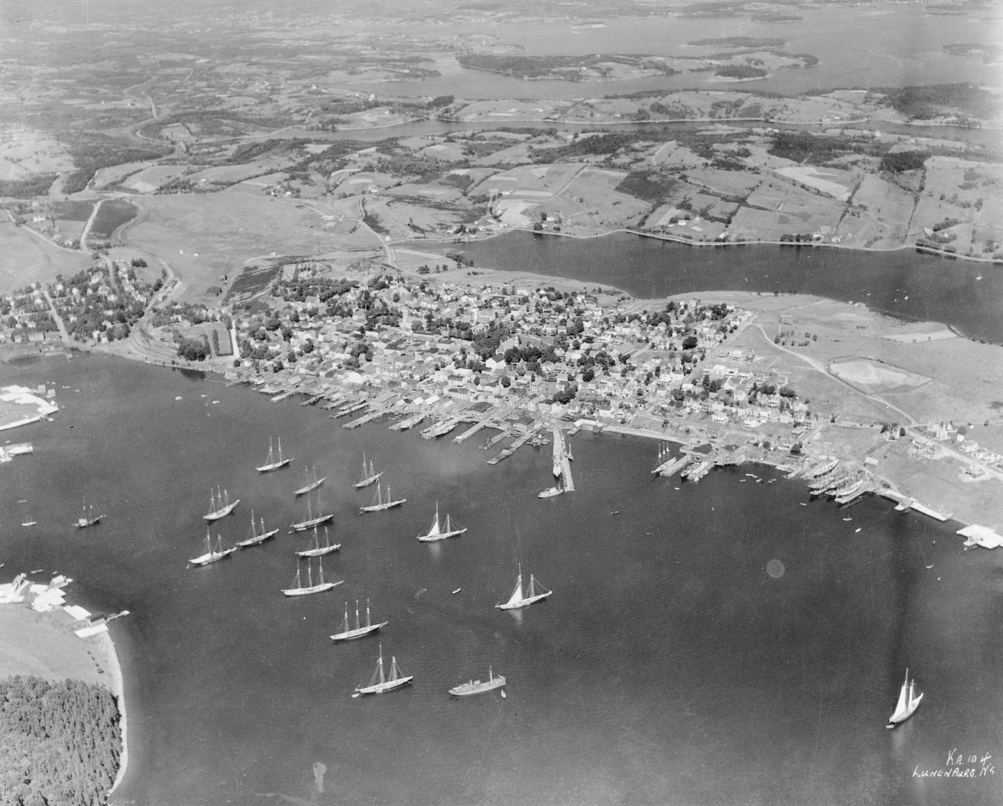 Aerial View of Lunenburg