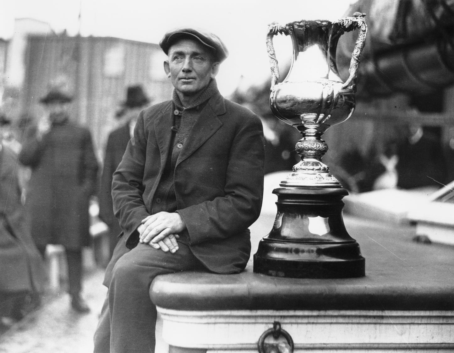 Captain Angus Walters posing with International Fisherman's Trophy
