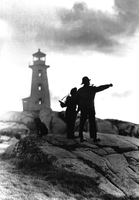 Lighthouse in Silhouette, Peggy's Cove, NS