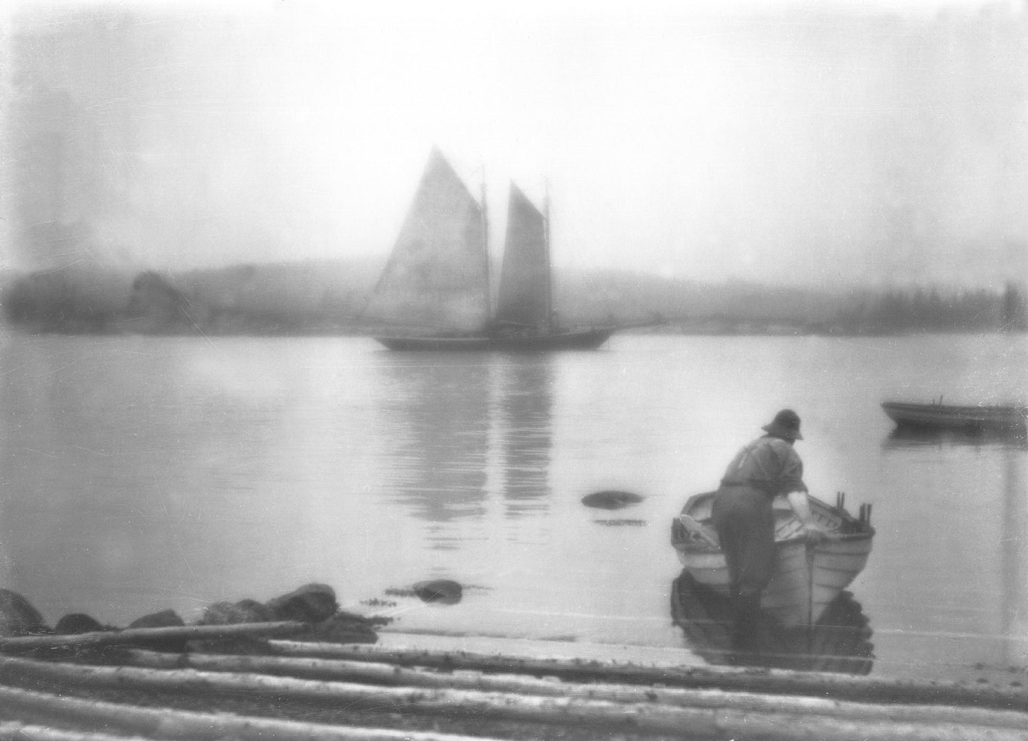 Launching a flat, Newfoundland