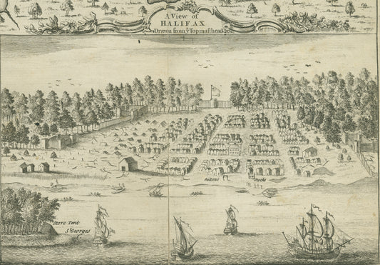 ''A view of Halifax from the topmasthead''