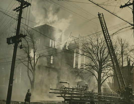 Labour Temple Fire, North Park Street, Halifax