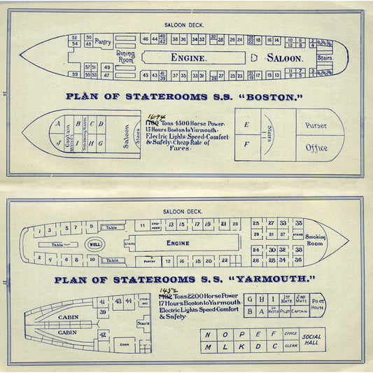 Land of Evangeline Route - The Yarmouth Line (interior)