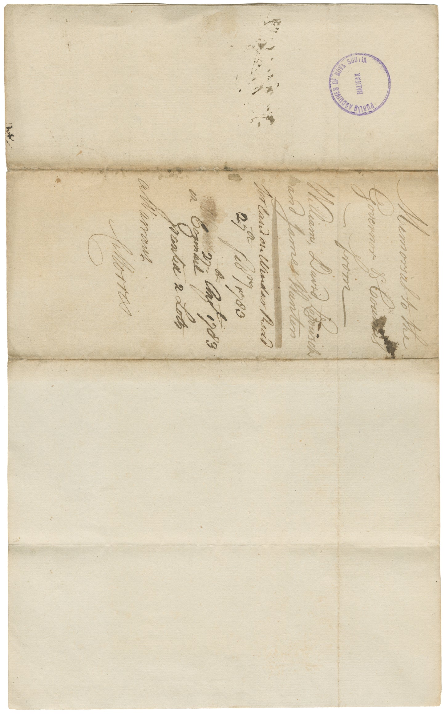 Hunter, William and others – 1783 – Hants County
