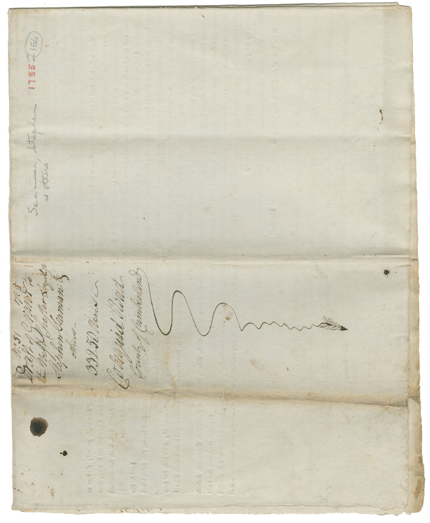 Draft Grant Cumberland County 1785