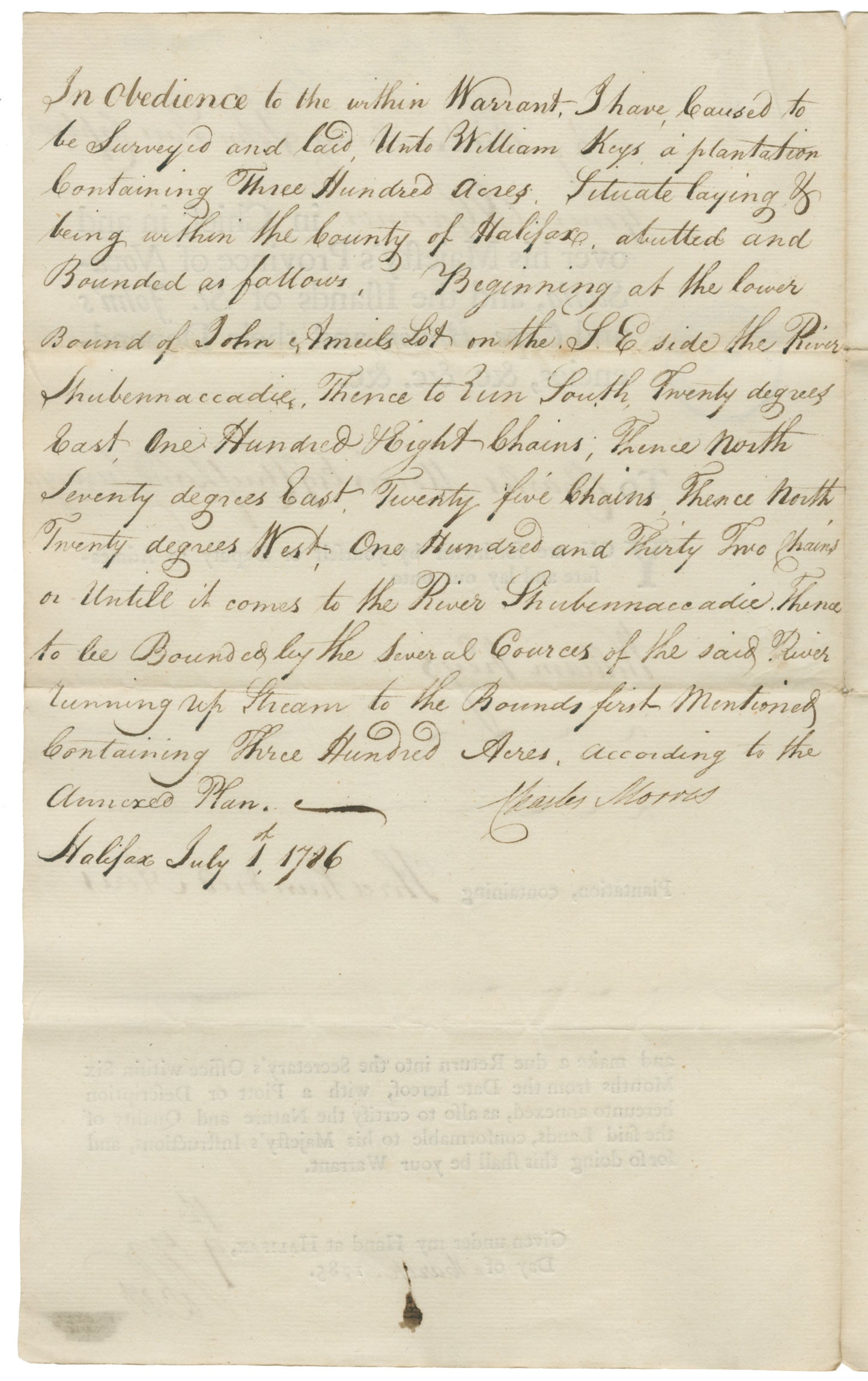 Keys, William - 1786 - Halifax County