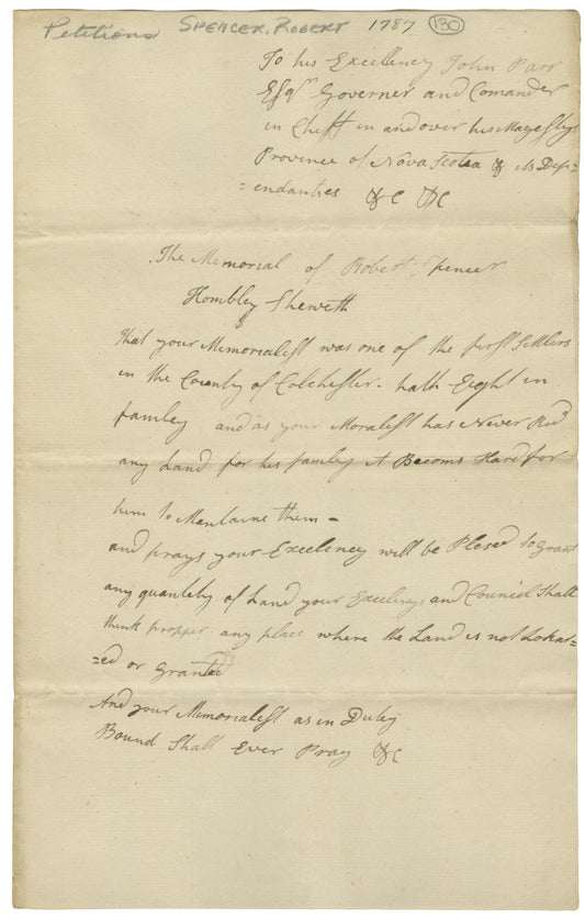 Spencer, Robert – 1787 – Colchester County