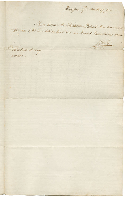 Kinslow, Patrick – 1799 – Lunenburg County
