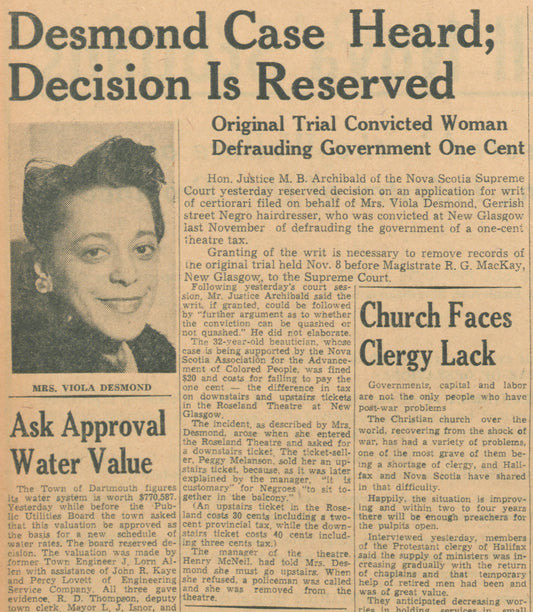 "Desmond Case Heard; Decision is Reserved"