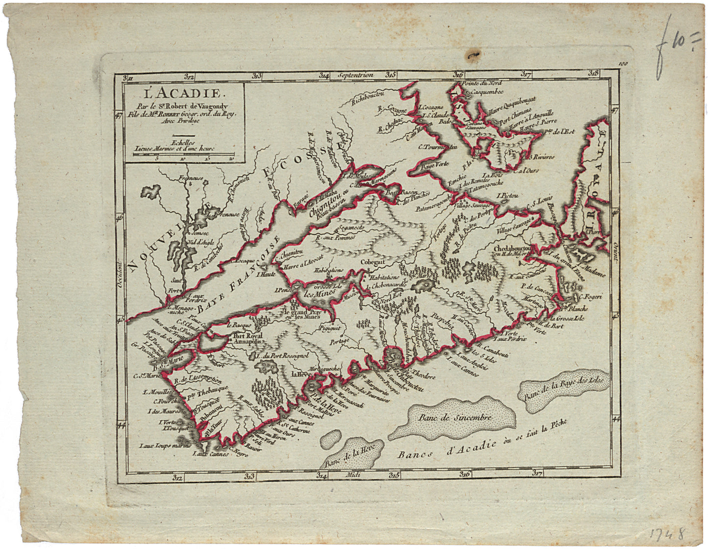"A Chart of the Peninsula of Nova Scotia"