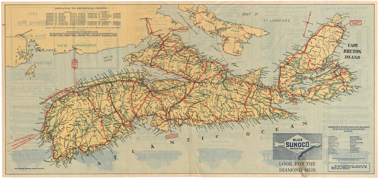 Highway Map of nova Scotia