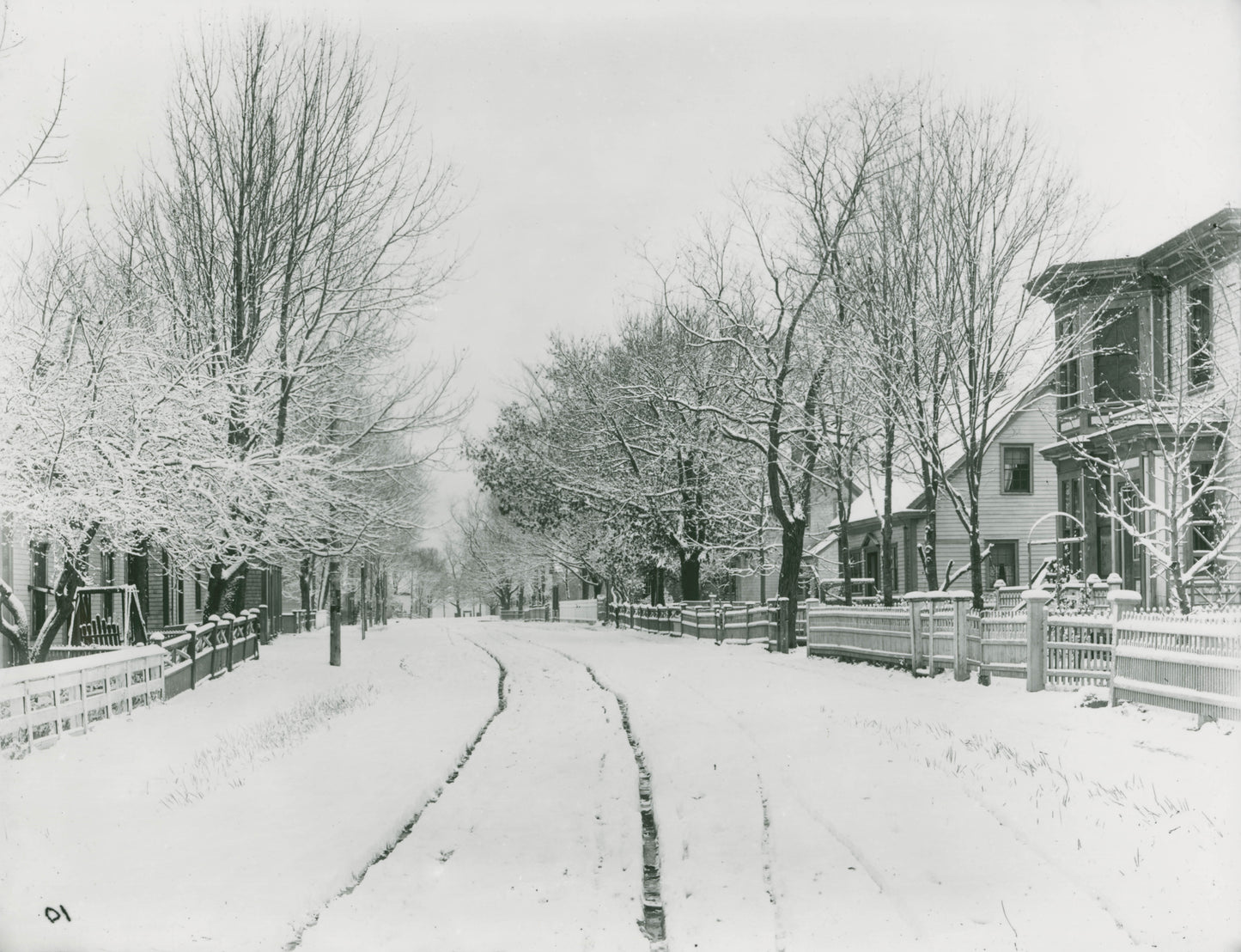 Street scene in winter – Hantsport, Nova Scotia