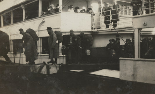 Chinese men returning from overseas, Pier 2