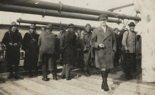 Chinese men returning from overseas, Pier 2