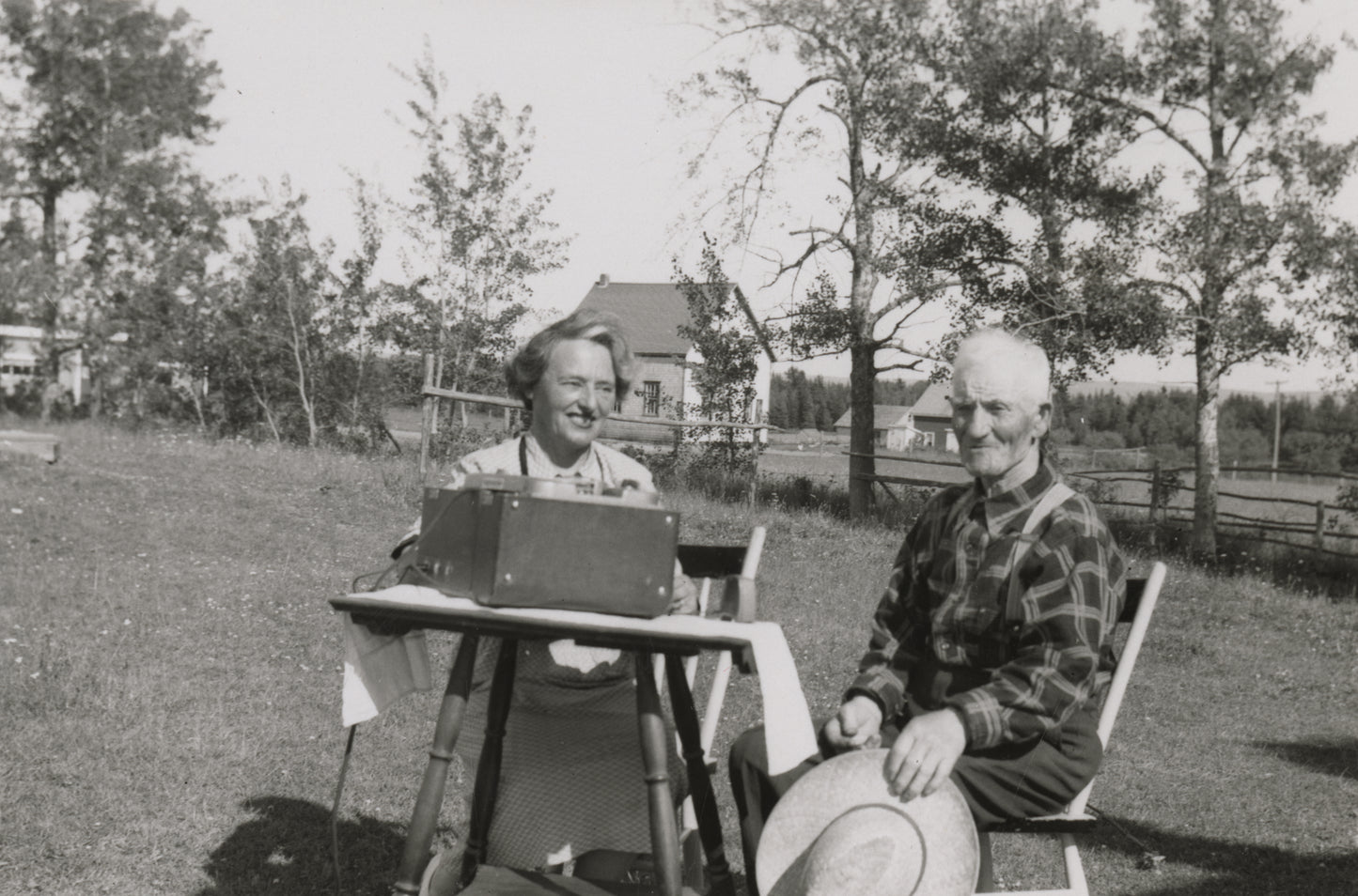 Helen Creighton recording informant Noel Shore