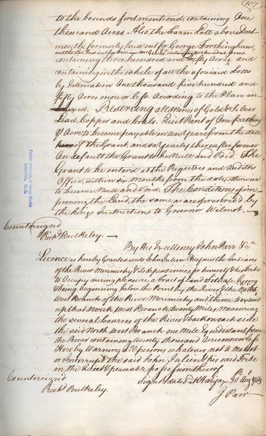 License of Occupation