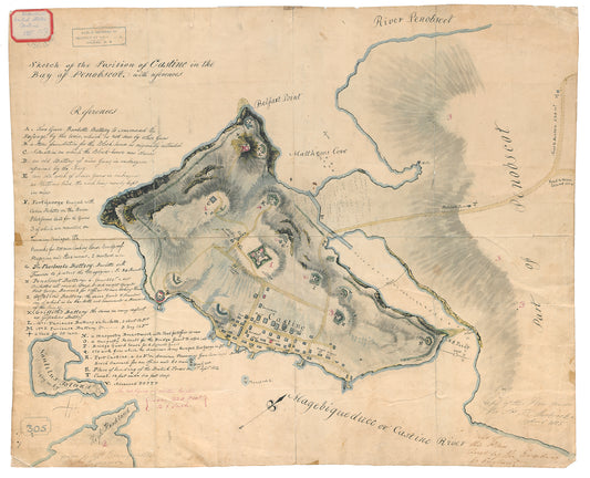 Sketch of the Position of Castine