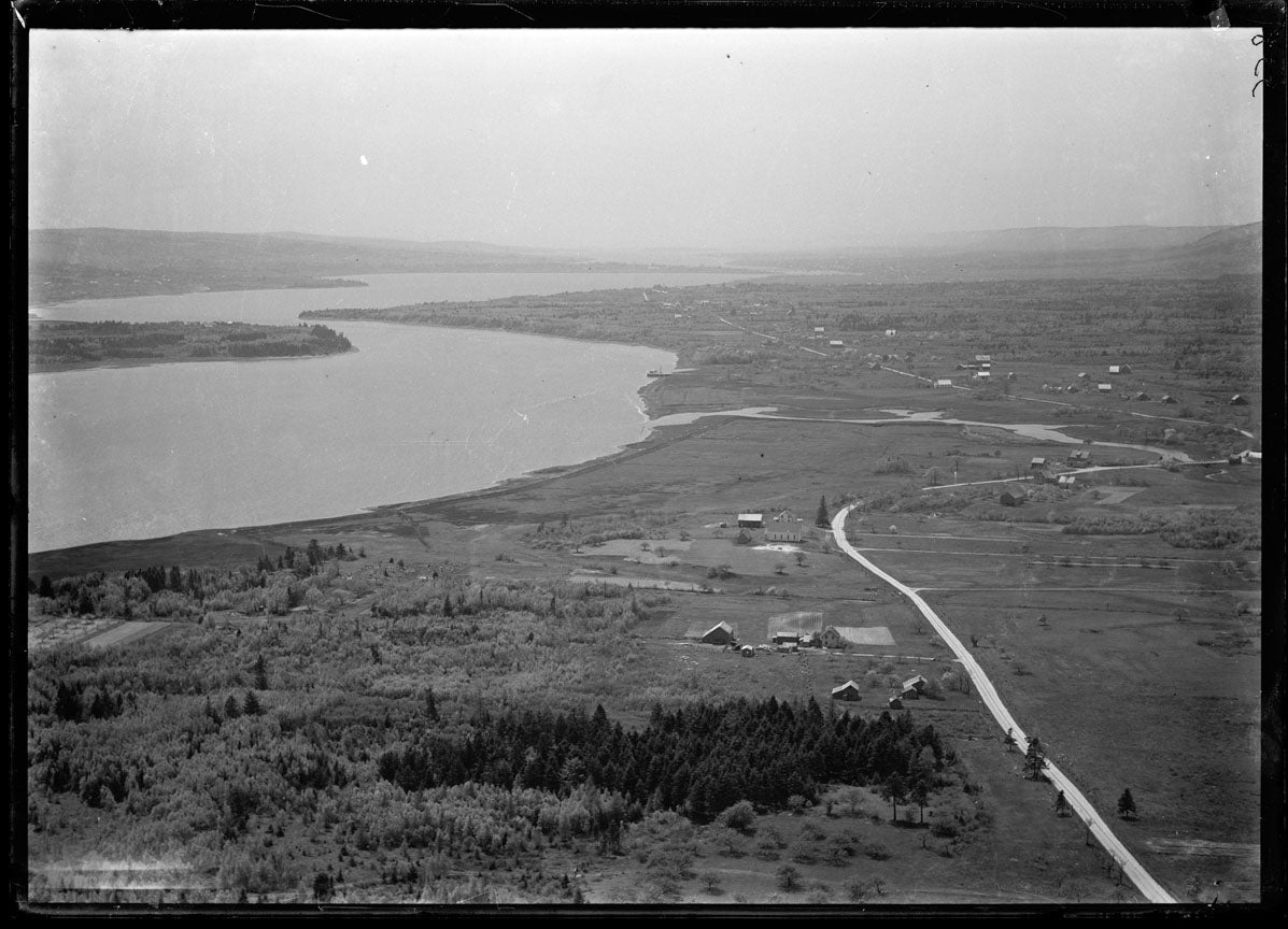 Aerial Photograph of Town and Down River, Annapolis Royal, Nova Scotia