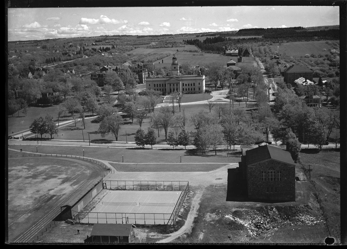 Aerial Photograph of Acadia College, Wolfville, Nova Scotia