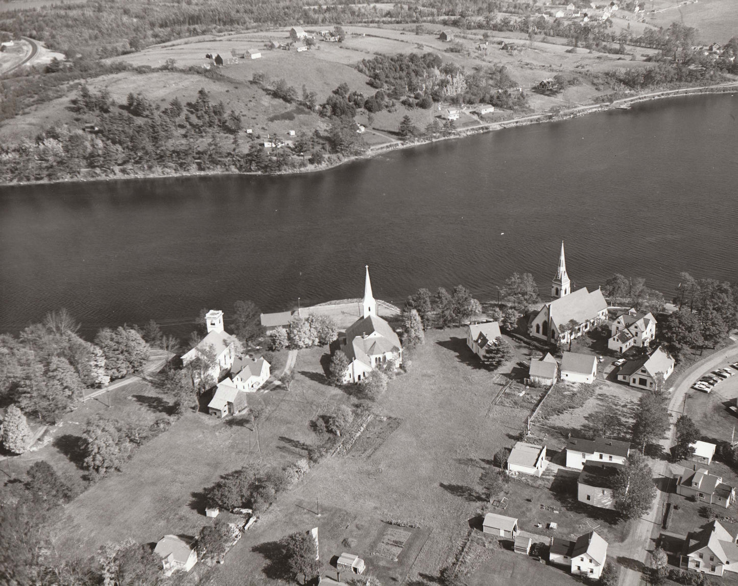 Aerial view of Mahone Bay