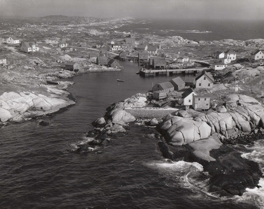 Peggy's Cove from the air, 1958