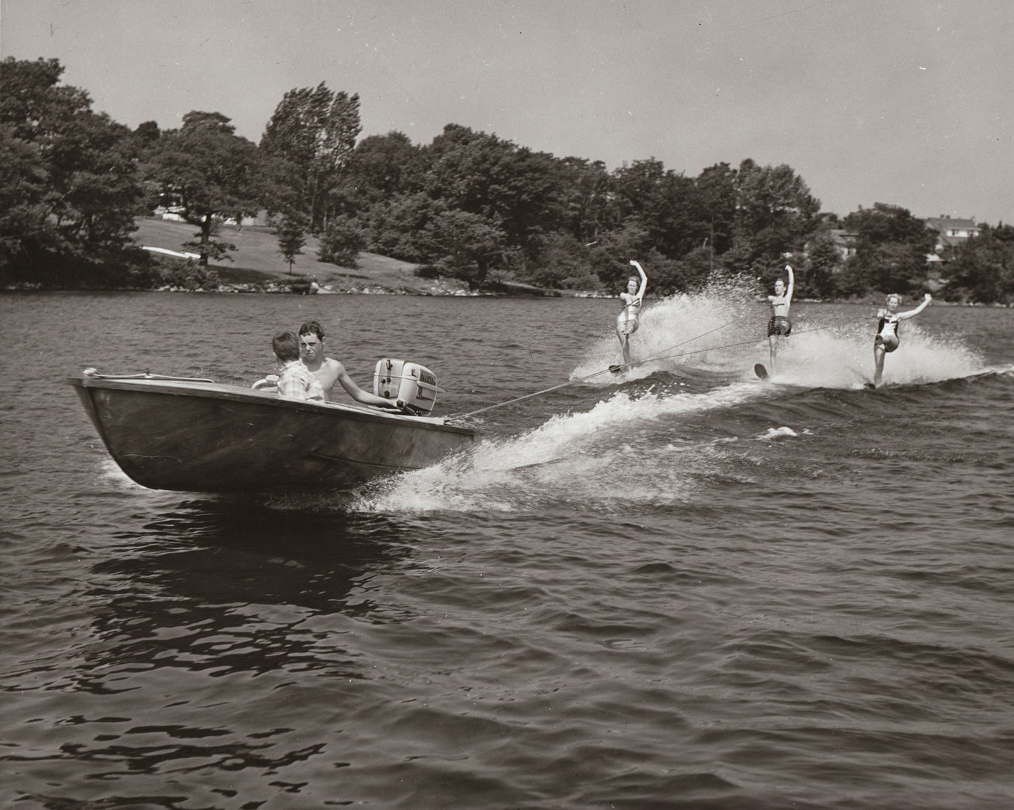 Water skiing at Lake Banook, Dartmouth