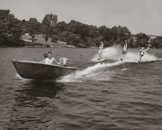 Water skiing at Lake Banook, Dartmouth