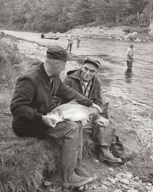 Salmon fishing on St. Mary's River, Sherbrooke