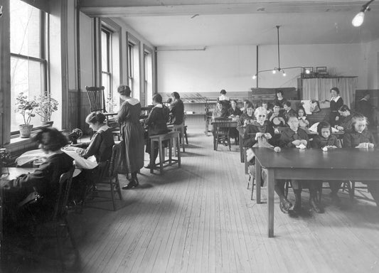 Halifax School for the Blind: Girls' Manual Training Class