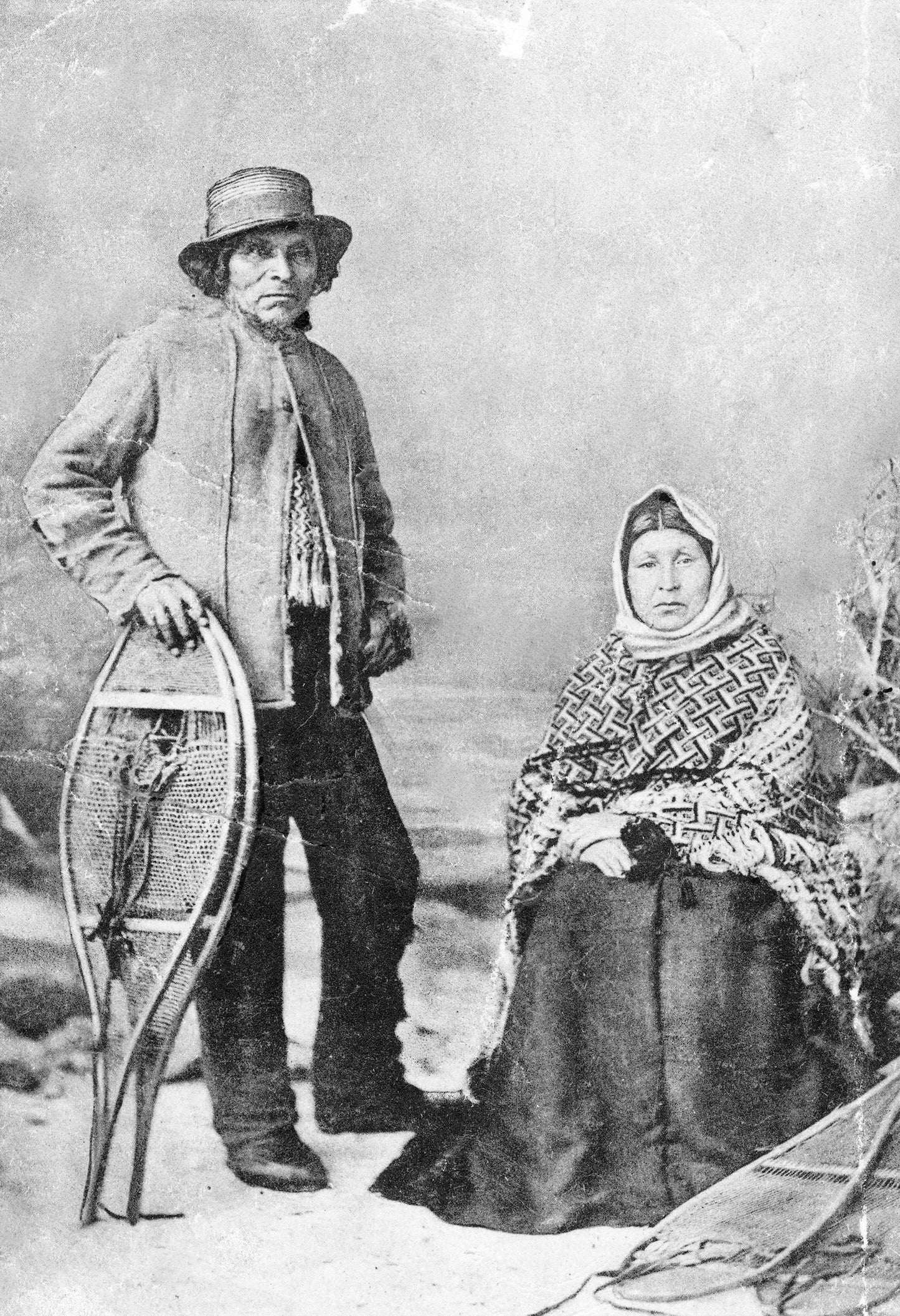 John Williams, Mi'kmaq Guide, and wife