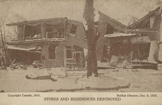 "Stores and residences destroyed"