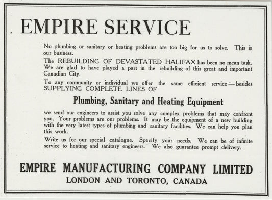 Advertisements by companies involved in the reconstruction