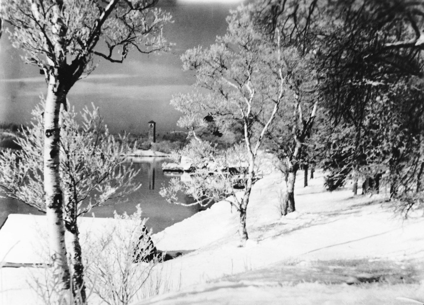 "Dingle Memorial Tower in winter, North West Arm, Halifax"