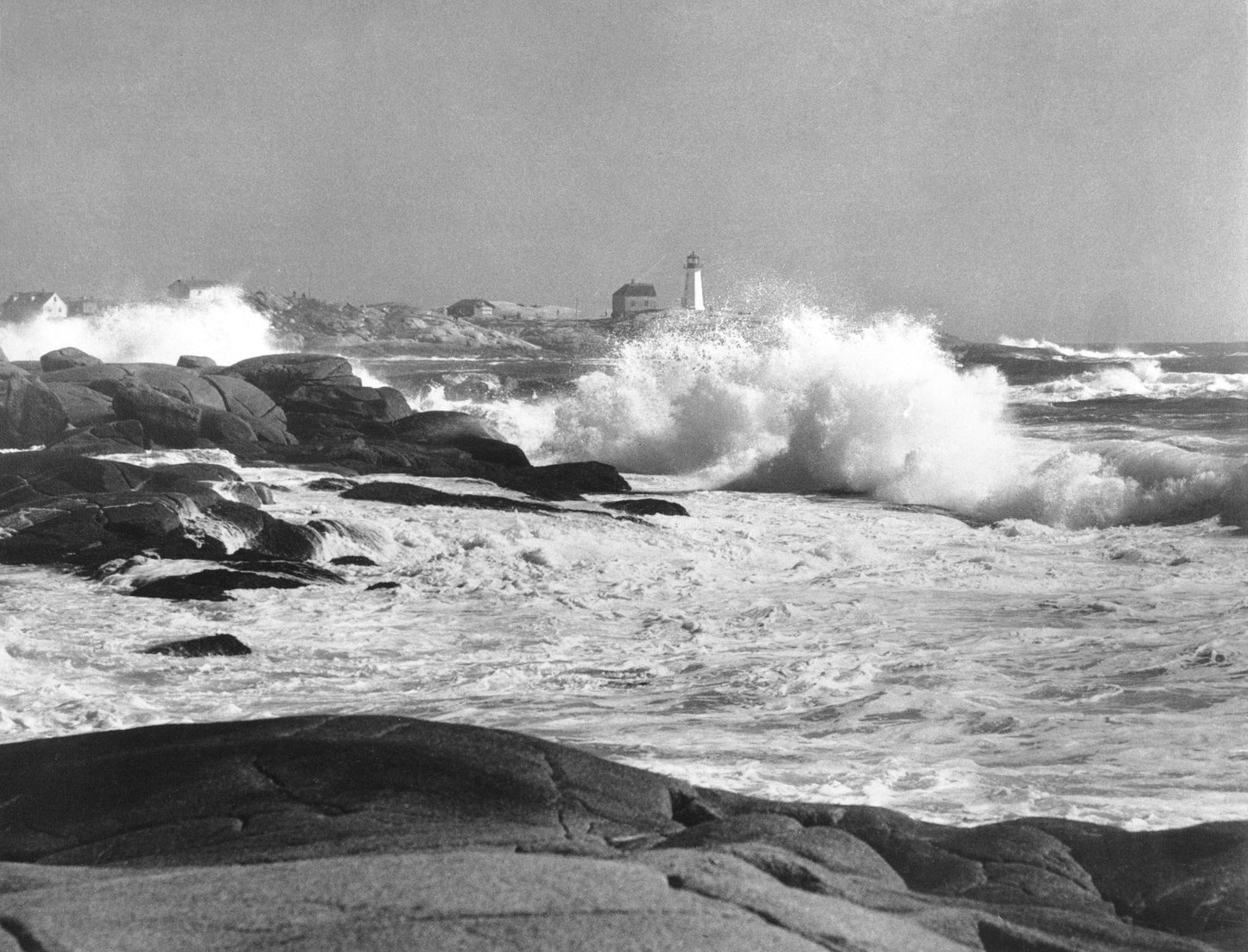 ''Surf during storm 'Edna' at Peggy's Cove, NS''