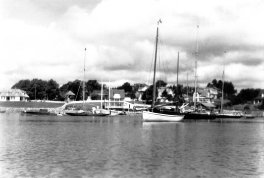 "Yachts at anchor, Chester, NS" no. 1640