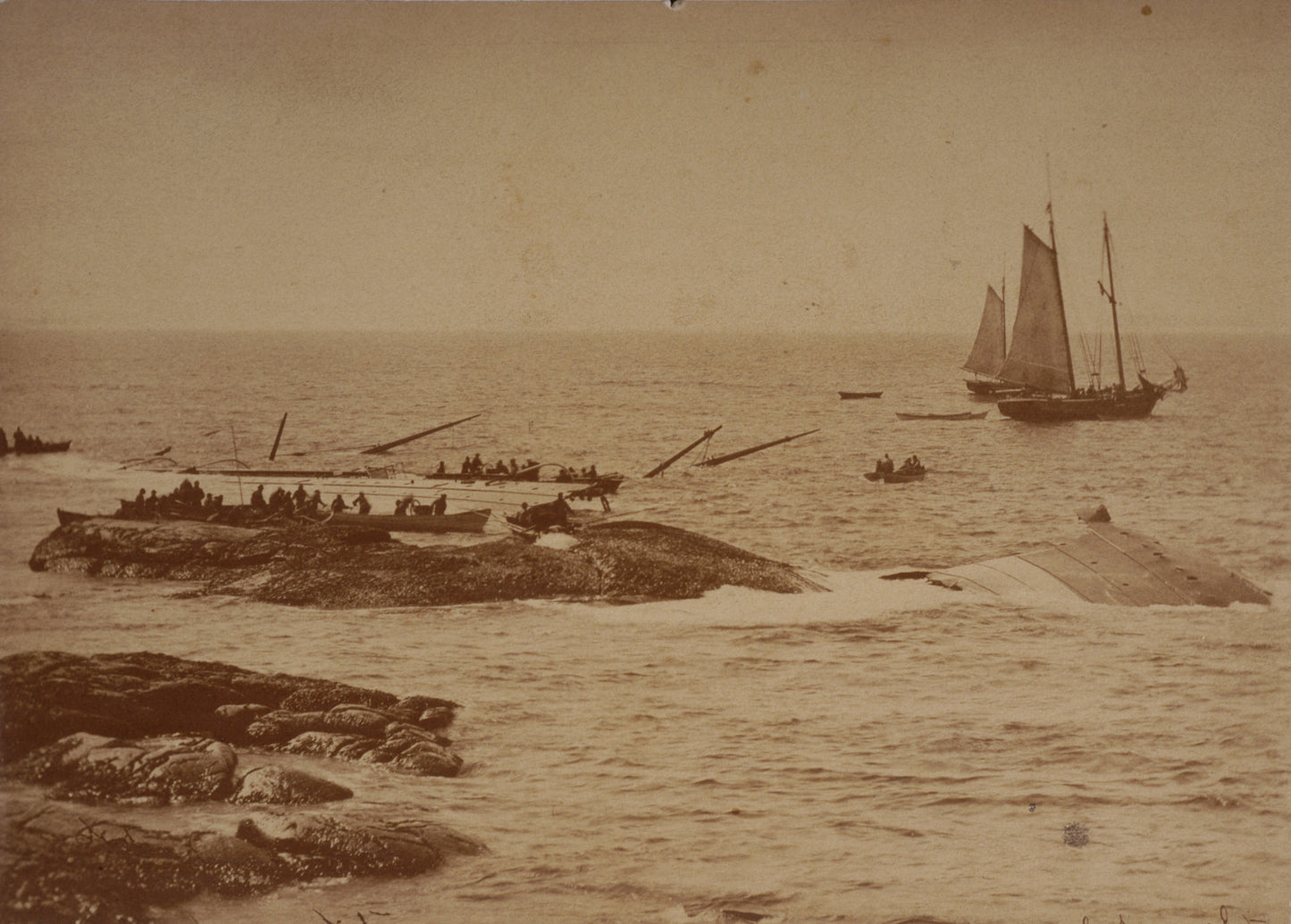 Scene of the Atlantic disaster