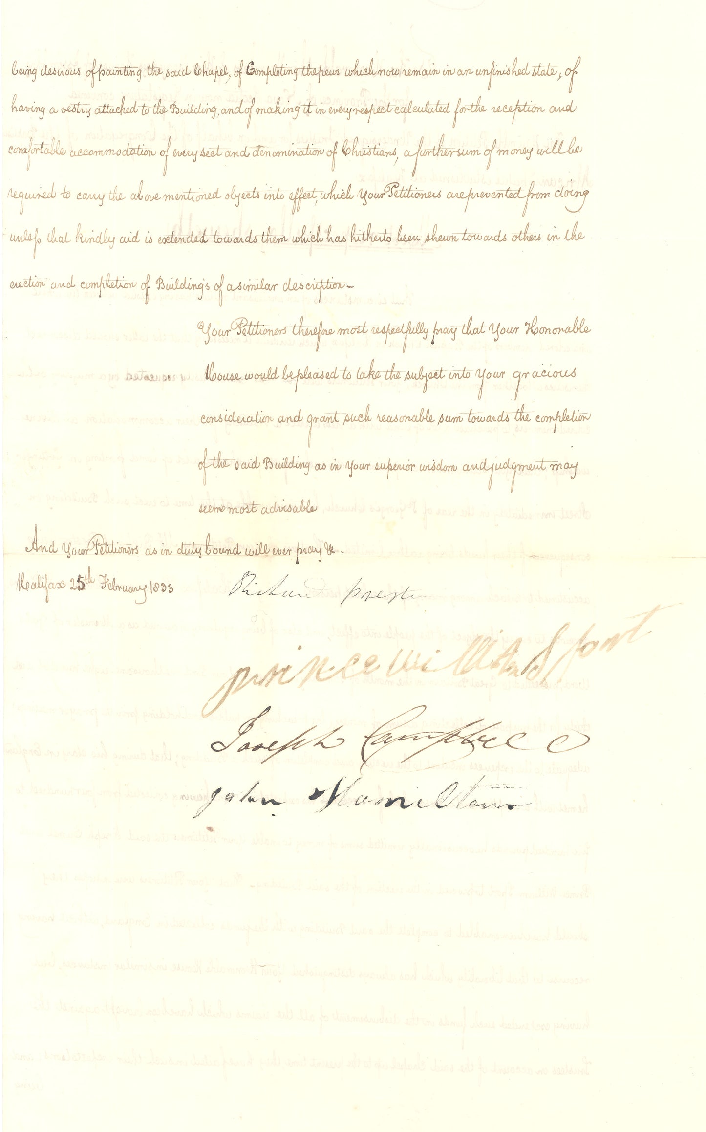 Petition from Richard Preston and others concerning the African Baptist Church