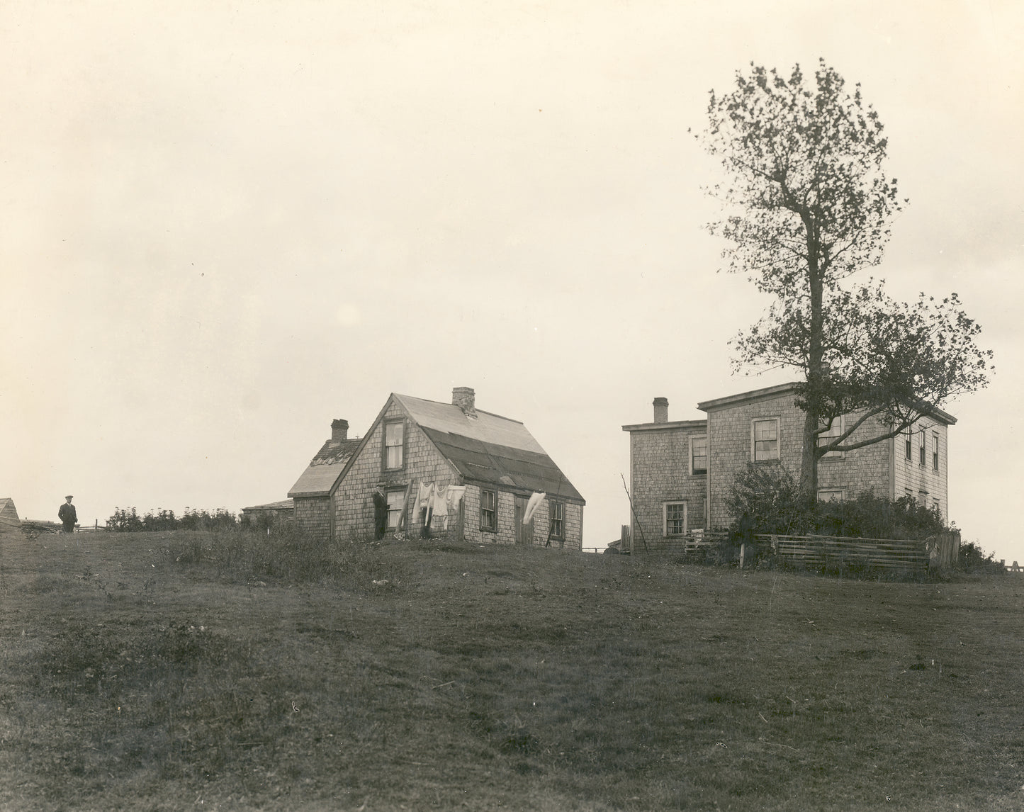 Houses belonging to the Colley family, on the site of Governor's Farm, Preston