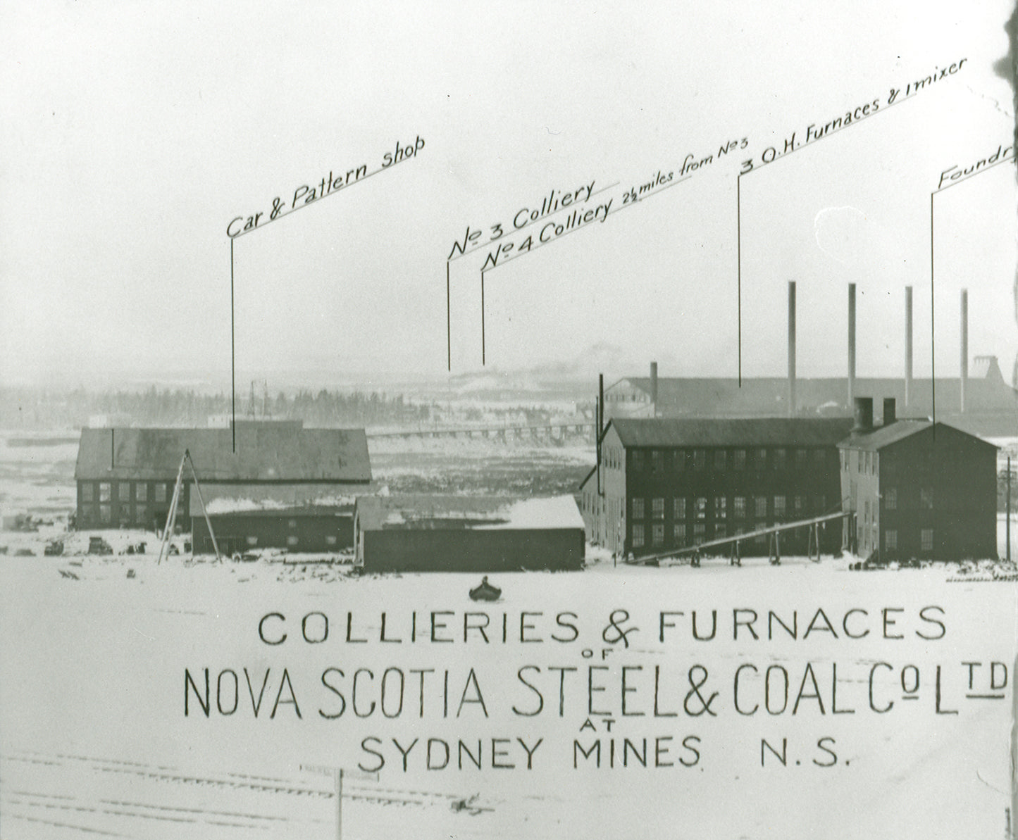 "Collieries & Furnaces, Nova Scotia Steel & Coal Co. Ltd., Sydney Mines, NS" 1 of 4