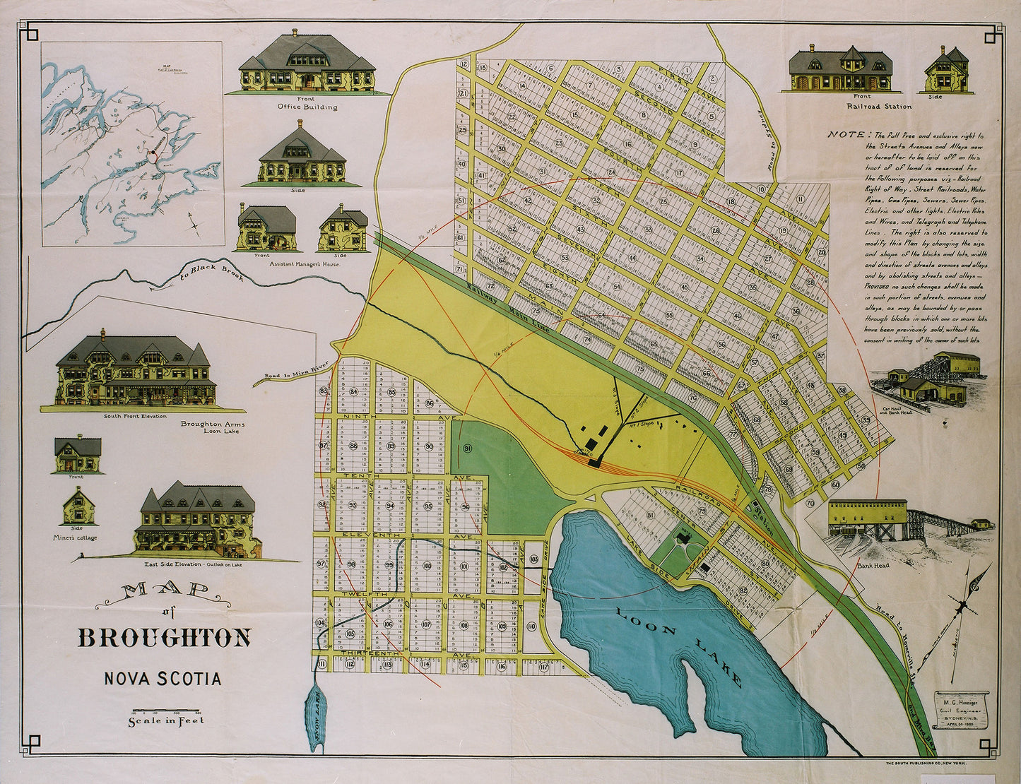 Map of Broughton, Nova Scotia