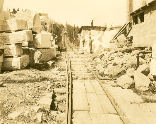 "Tramway for cut-granite at Purcell's Cove"
