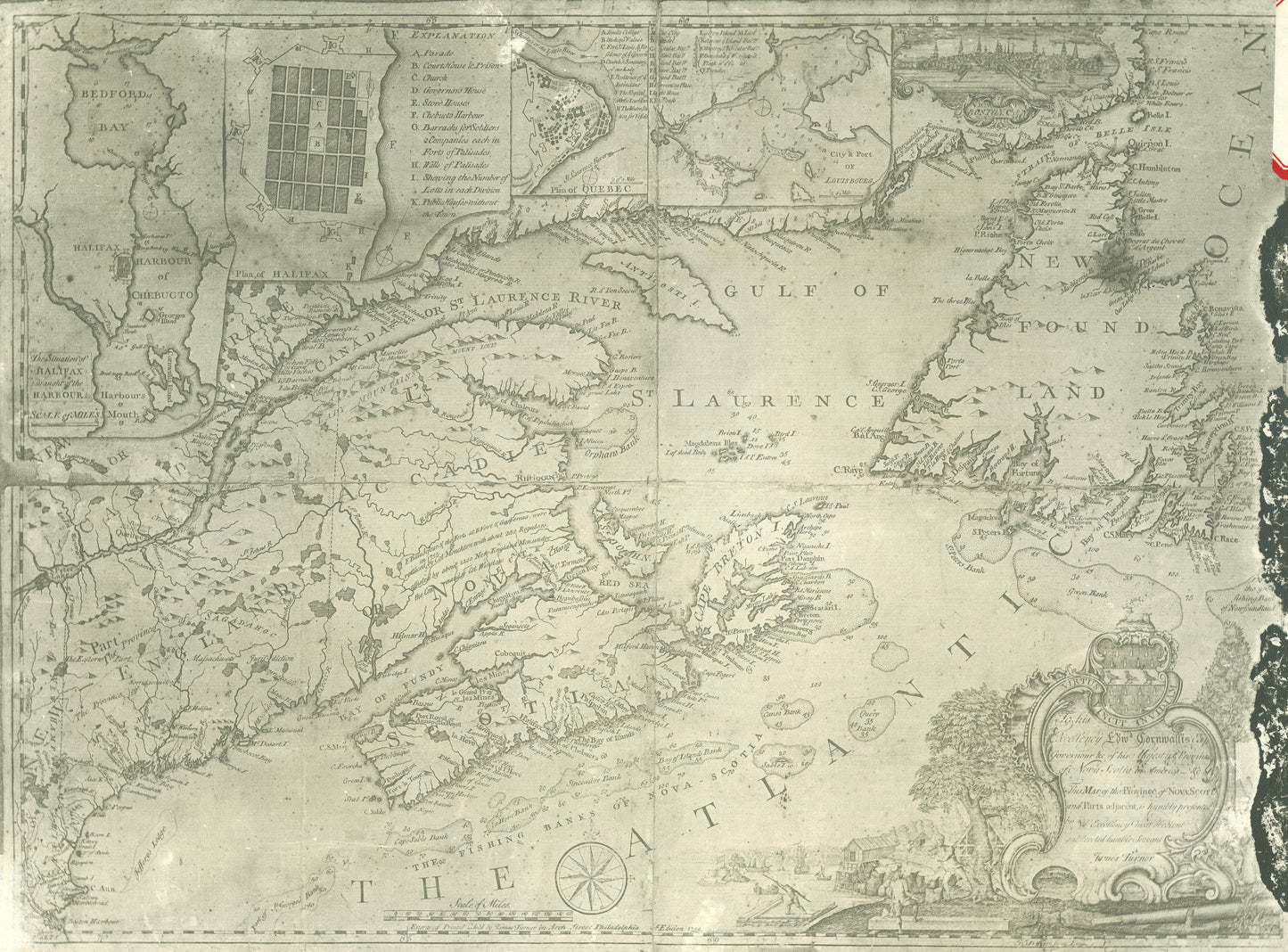 "Map of the Province of Nova Scotia and Parts adjacent"