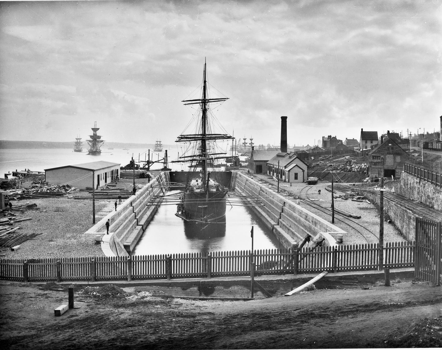 Barque Noel, in dry-dock