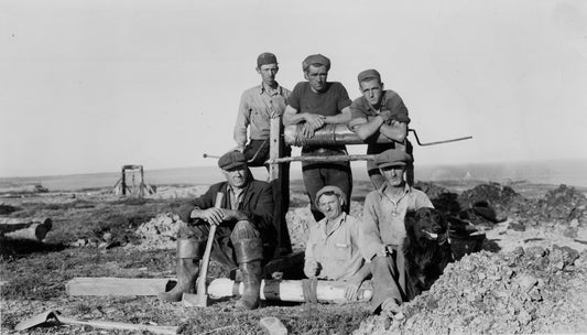 Charles Clements and others mining at the Blockhouse Mine, Port Morien