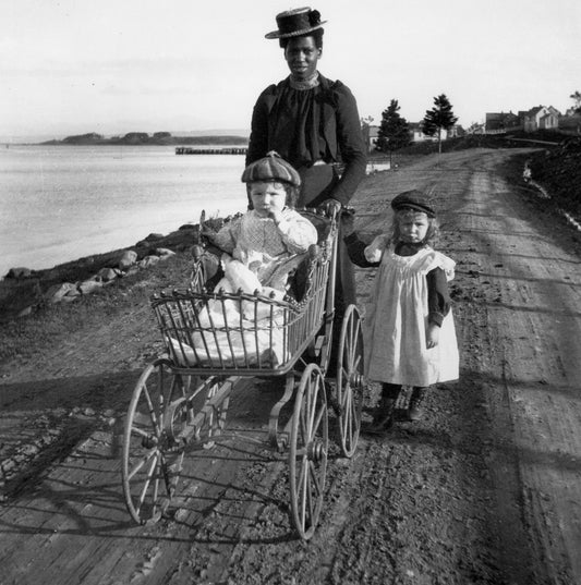 A nanny with her charges, Guysborough, N.S.