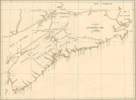 "A Chart of the Peninsula of Nova Scotia"