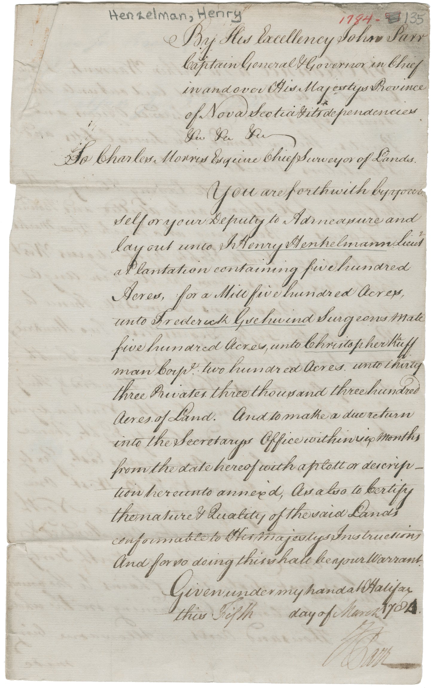 Nova Scotia Land Papers