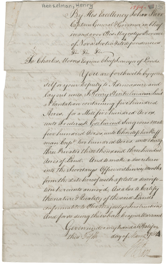 Nova Scotia Land Papers
