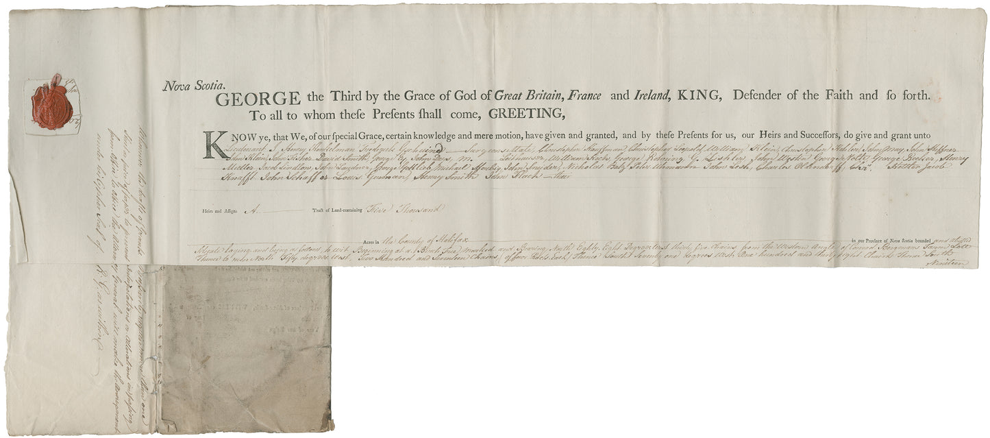 Nova Scotia Land Papers 1765-1809